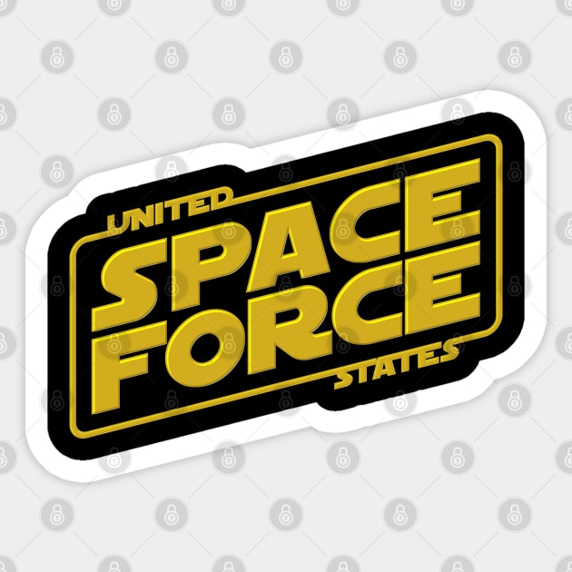 U.S. Space Force Sticker by d4n13ldesigns